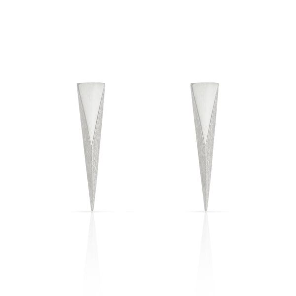 Silver Large Coquette Studs Earrings