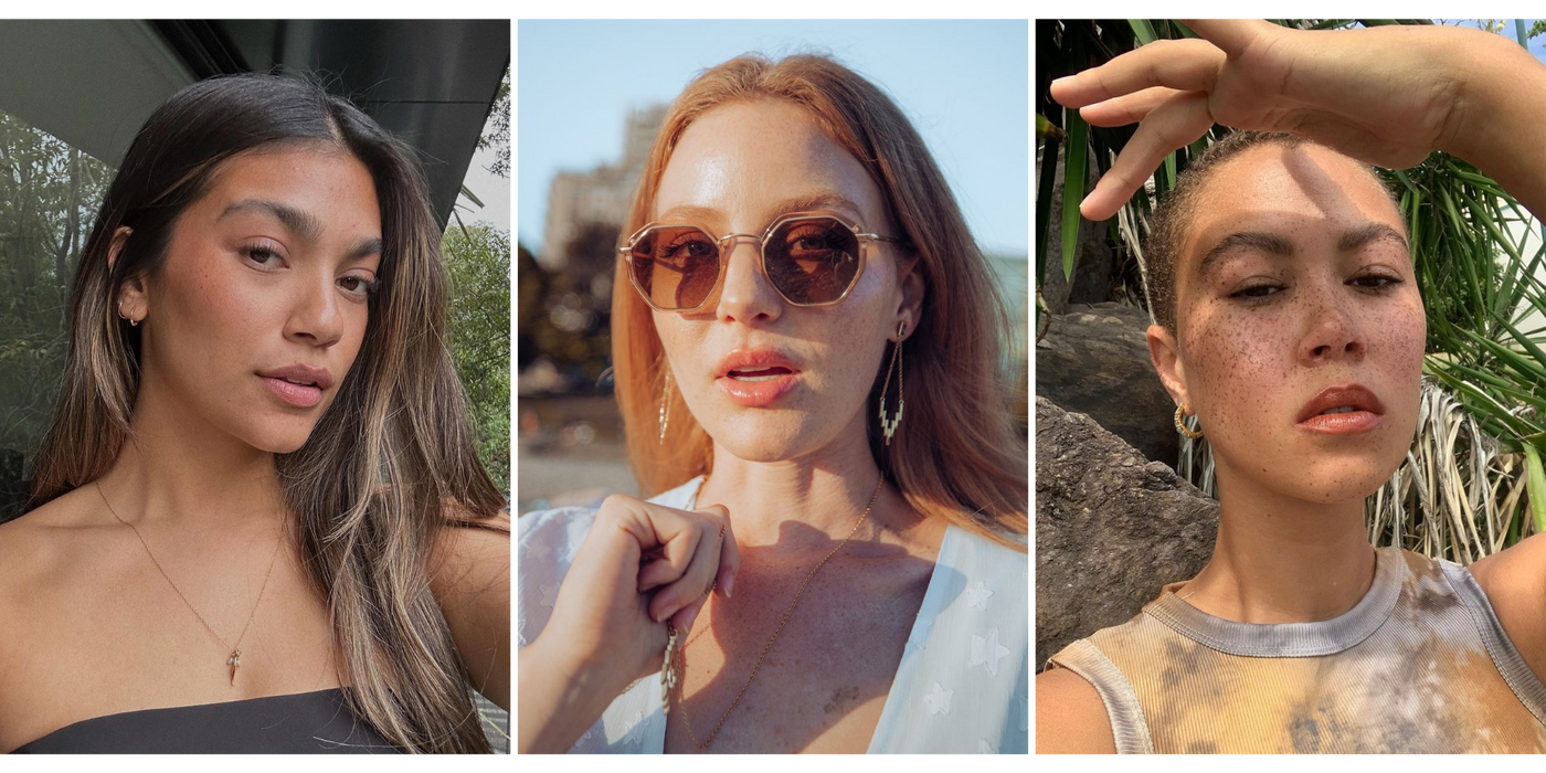 Cat Janiga jewelry shown in selfies