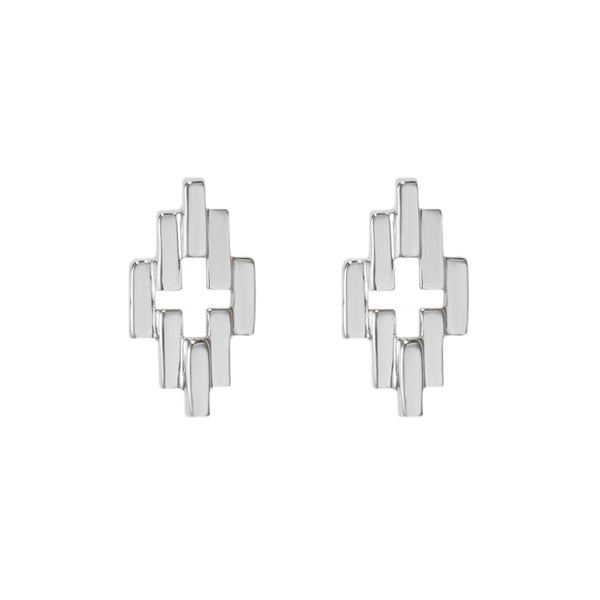 Silver Aura Studs Earrings