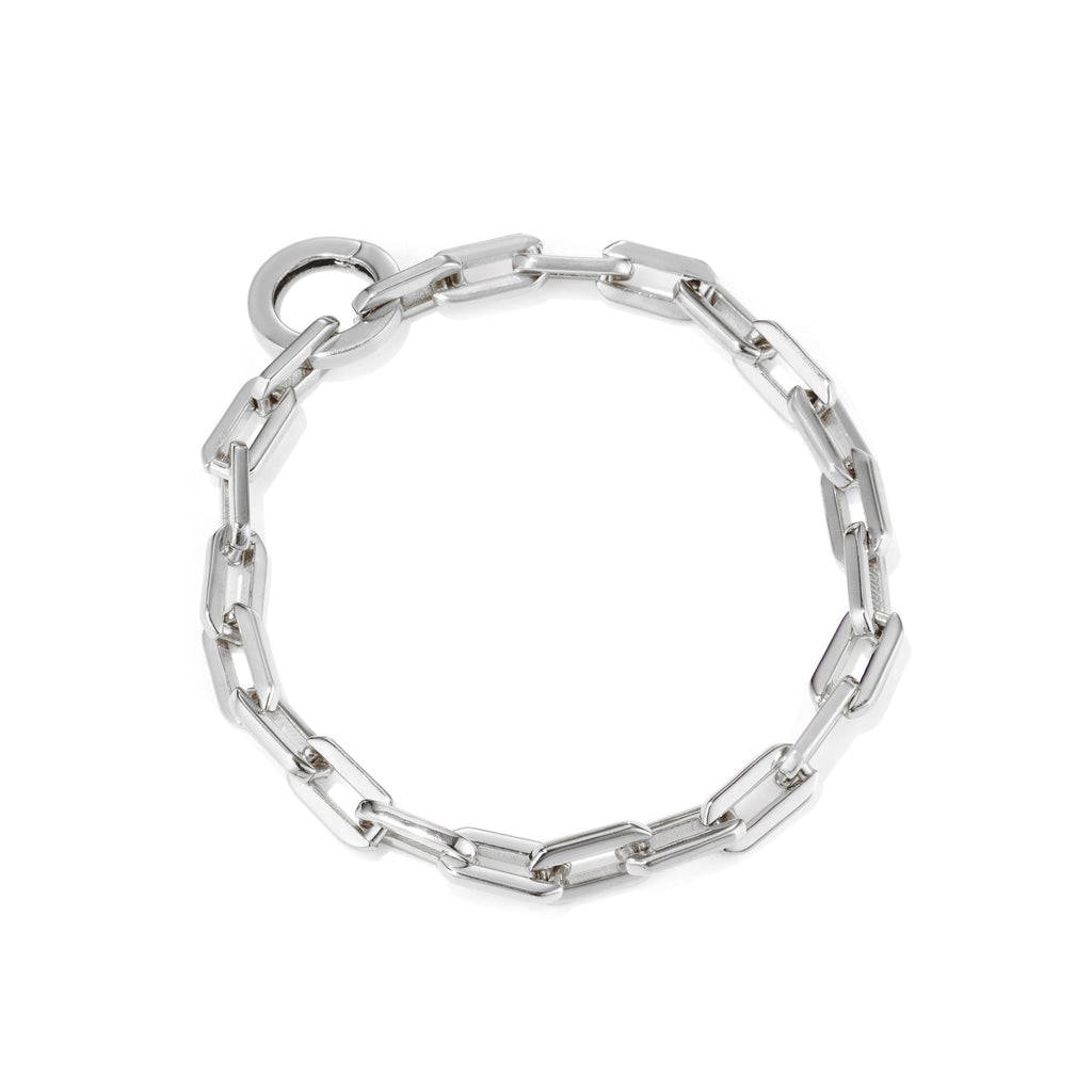Silver Sol Link Bracelet