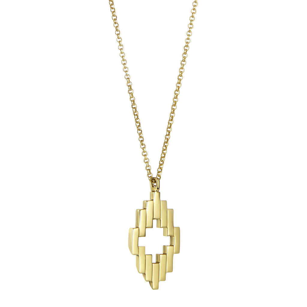 Gold Aura Pendant Necklace