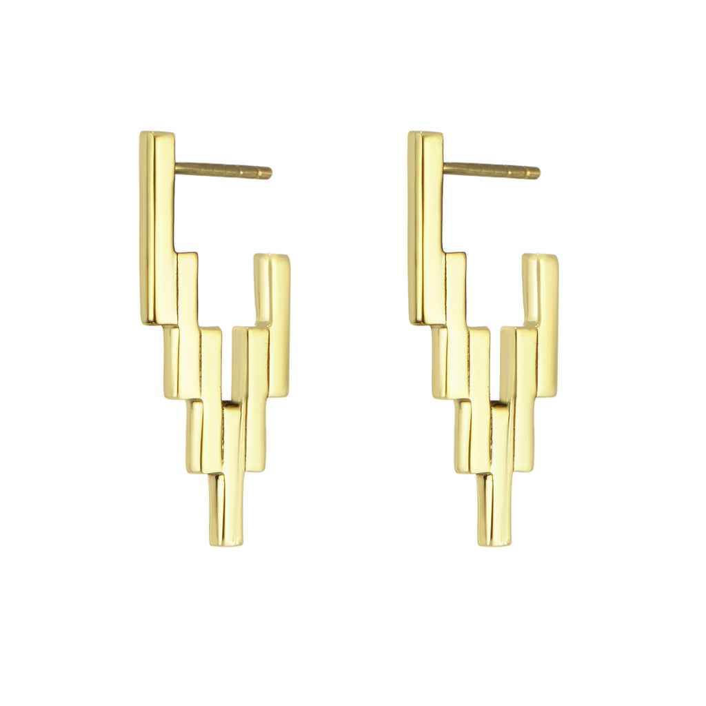 Gold After Glow Huggie Earrings