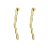 Gold Large Solar Flare Earrings