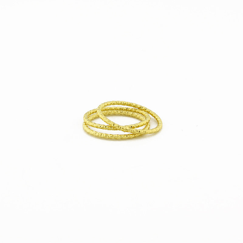Three Gold Spellbound Rings
