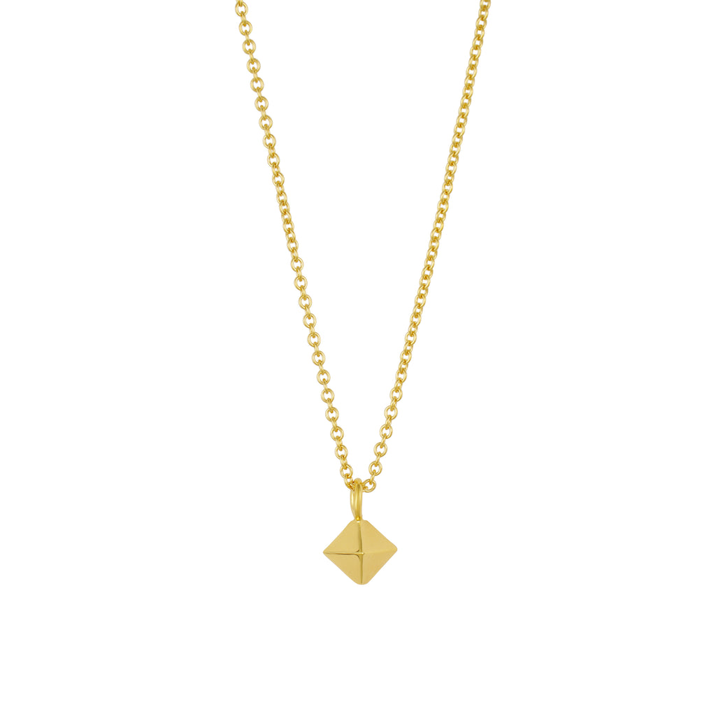 Gold Faceted Pendant