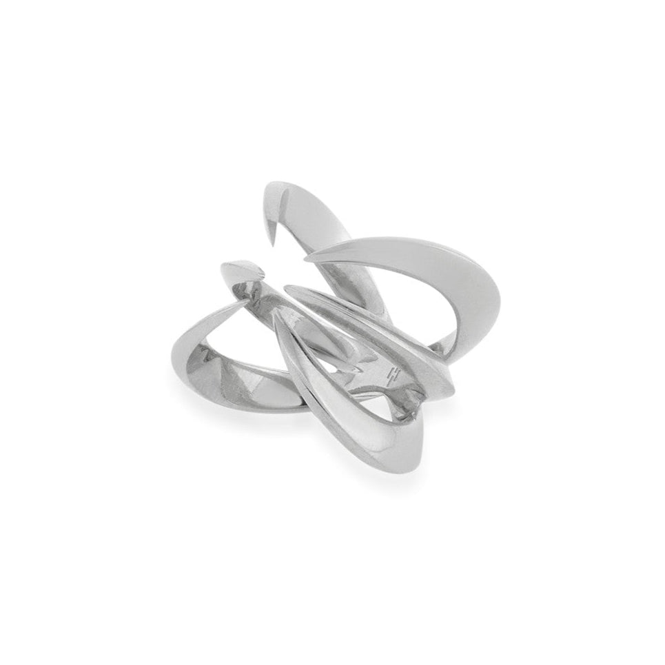Silver Oracle Claw Ring- side view