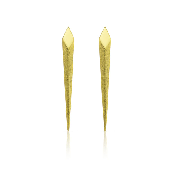 Gold Viper Bite Studs Earrings