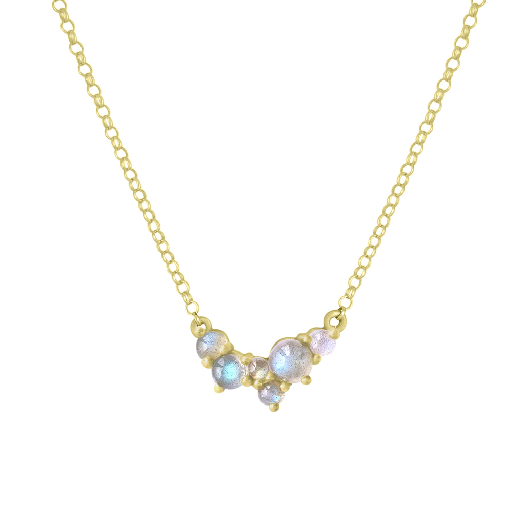 Via Lactea Pendant Labradorite Gold