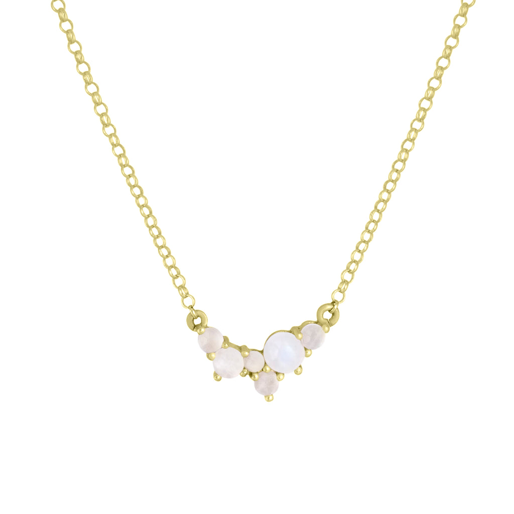 Via Lactea Pendant Moonstone Gold